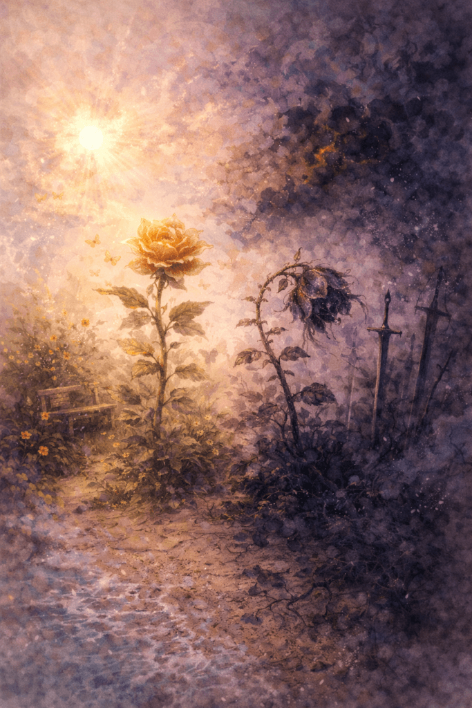 Two Flowers, Under Two Different Suns