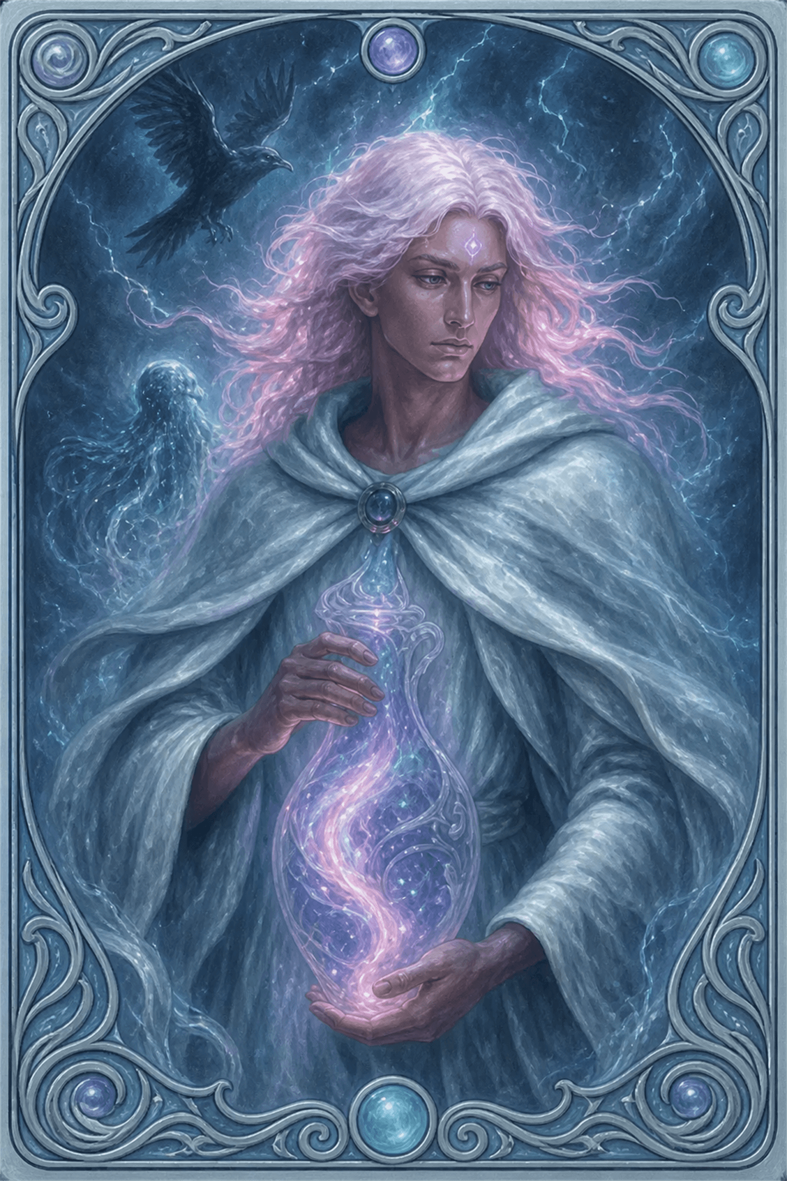 aquarius zodiac card