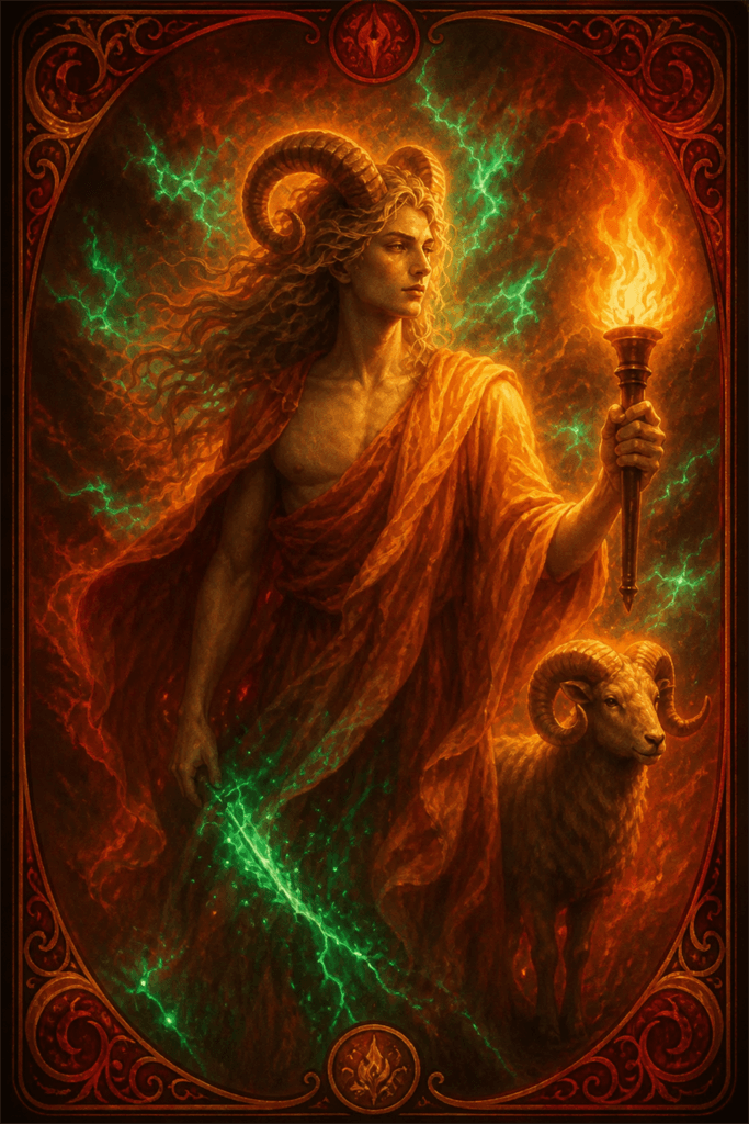aries zodiac card