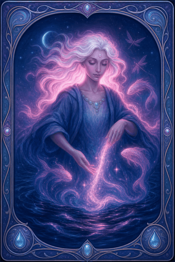 pisces zodiac card