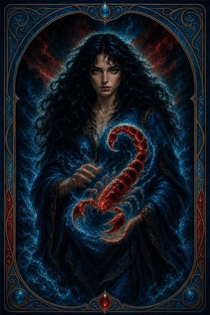 scorpio zodiac card