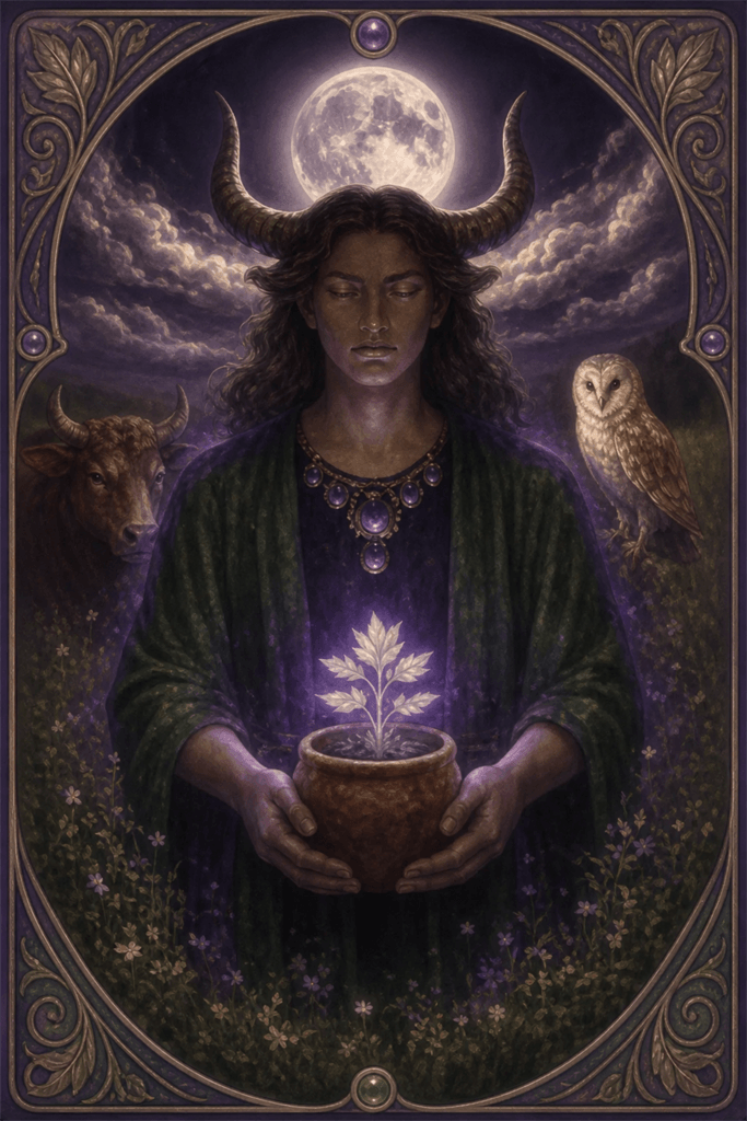 taurus zodiac card