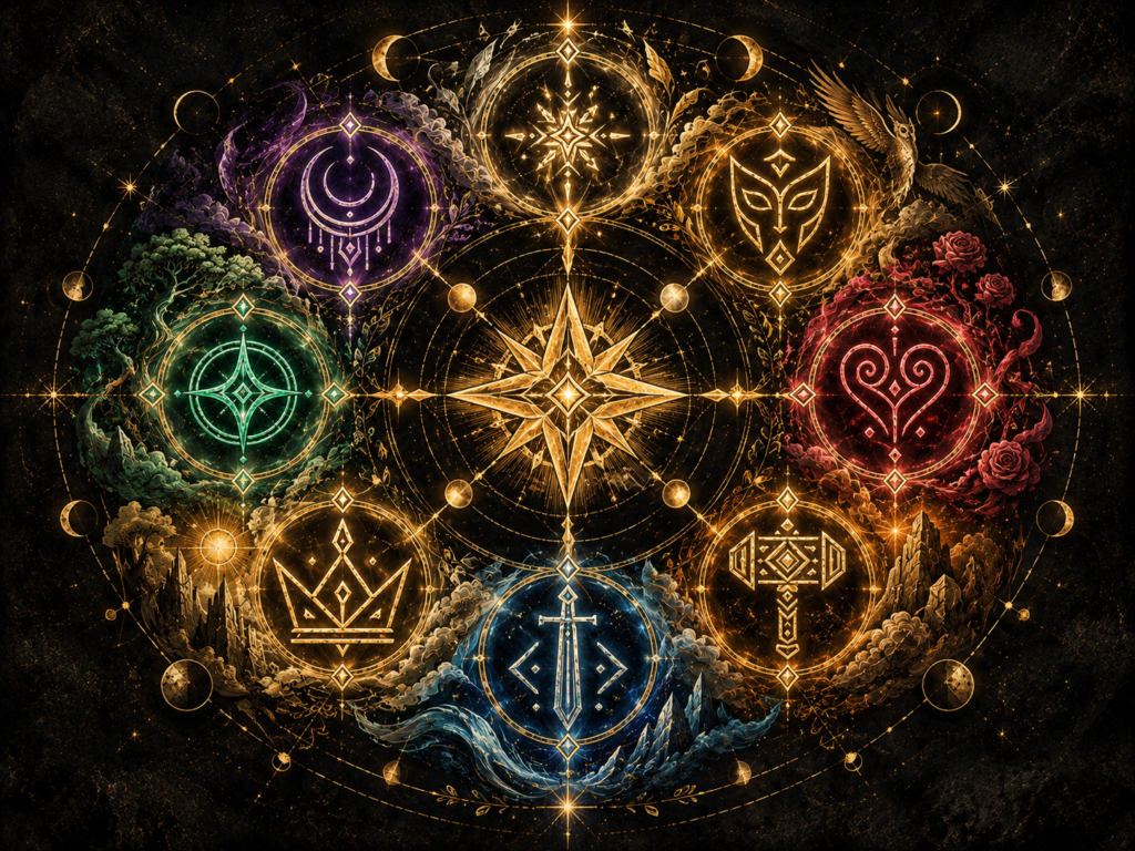 8 archetypal elements aspects